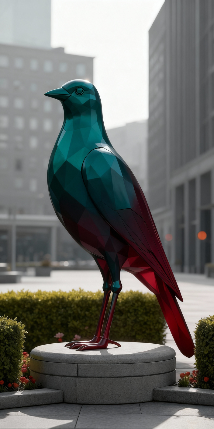 Полигональная фигура «Птица»