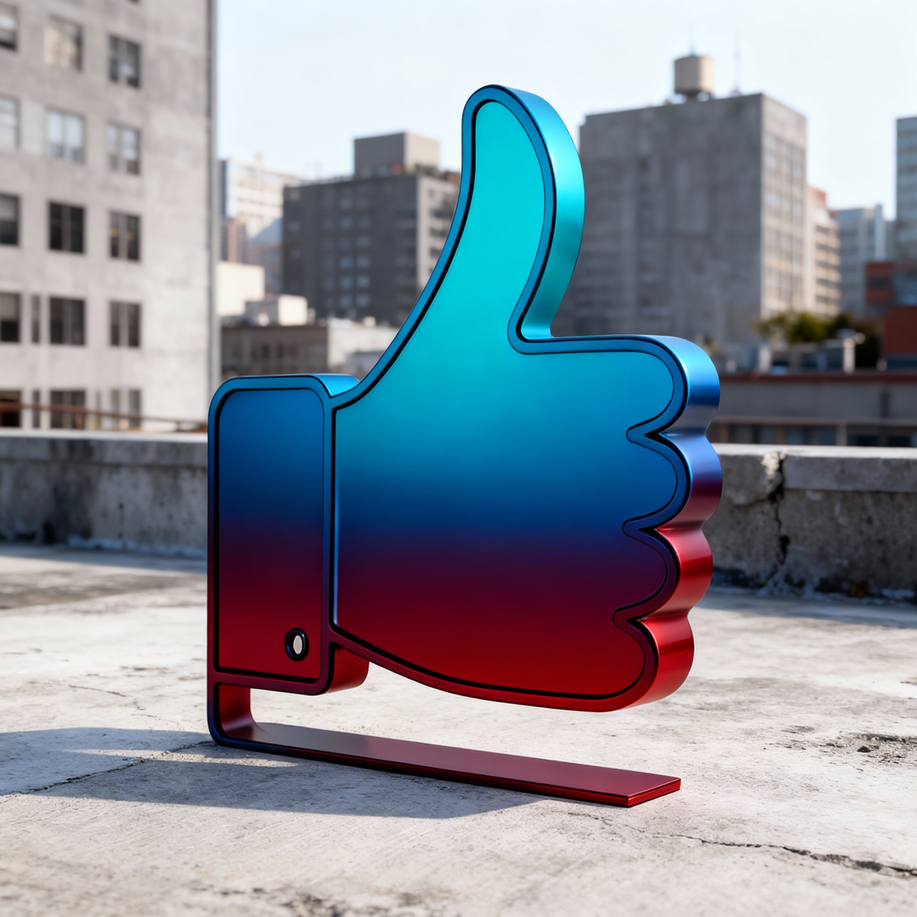 Скульптура «Лайк»